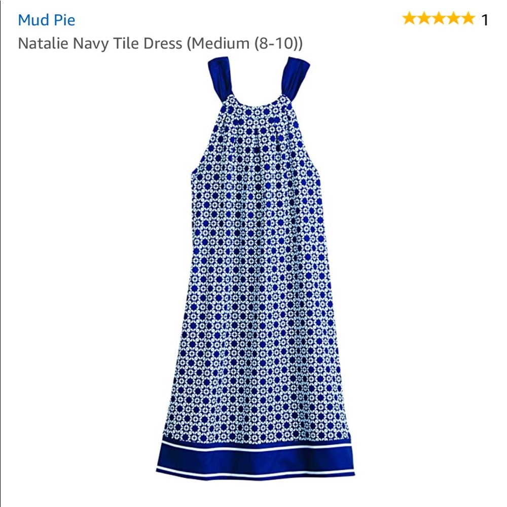 Mud Pie tie-neck dress